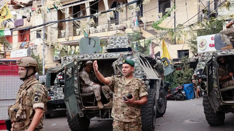 عناصر من الجيش اللبناني 