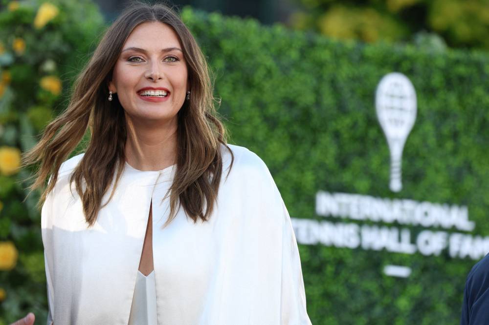 شارابوفا في حفل دخول صالة المشاهير 