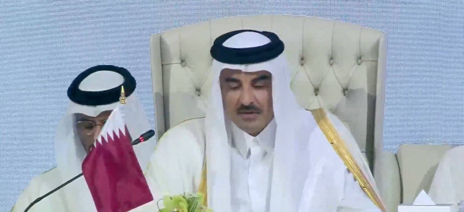 أمير قطر: عازمون على مواجهة العدوان الإسرائيلي