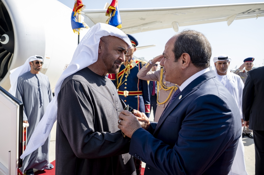 محمد بن زايد والسيسي