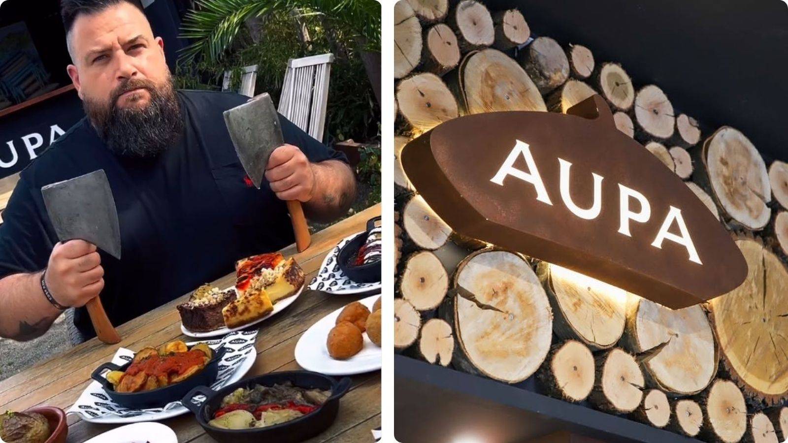 الشيف بوسكو خيمينيز ولافتة مطعمه