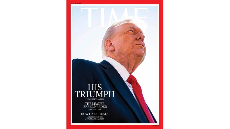 ترامب غاضب من غلاف «تايم»: أسوأ صورة في التاريخ