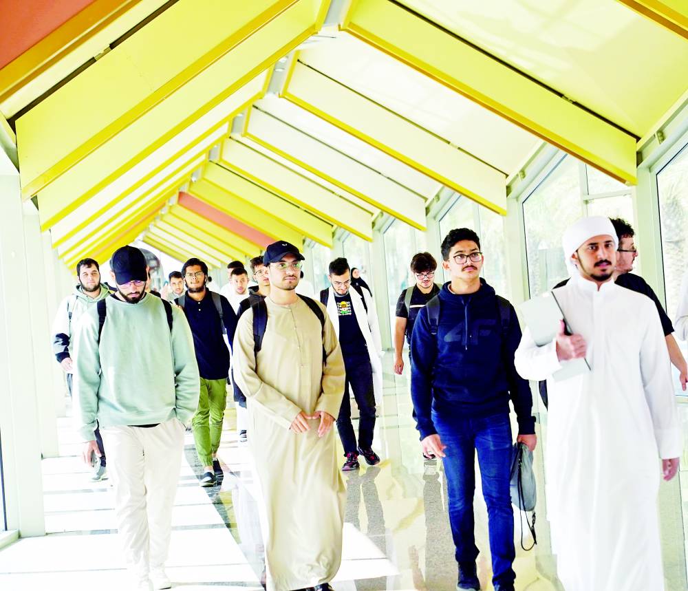طلبة جامعة الشارقة في بداية عامهم الأكاديمي