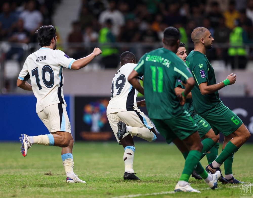   لقطة من المباراة