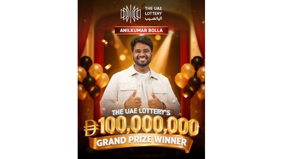 اليانصيب يعلن فوز مقيم هندي بـ100 مليون درهم