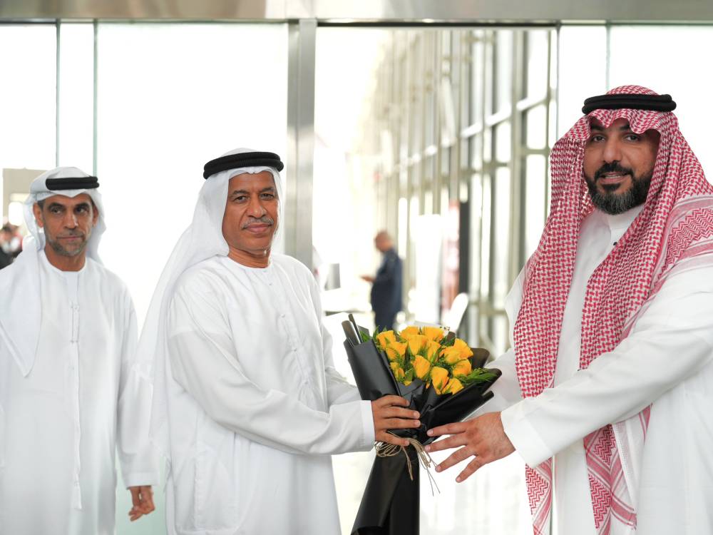 إبراهيم سميج وعبد المجيد النمر خلال وجودهما مع بعثة الشارقة في جدة