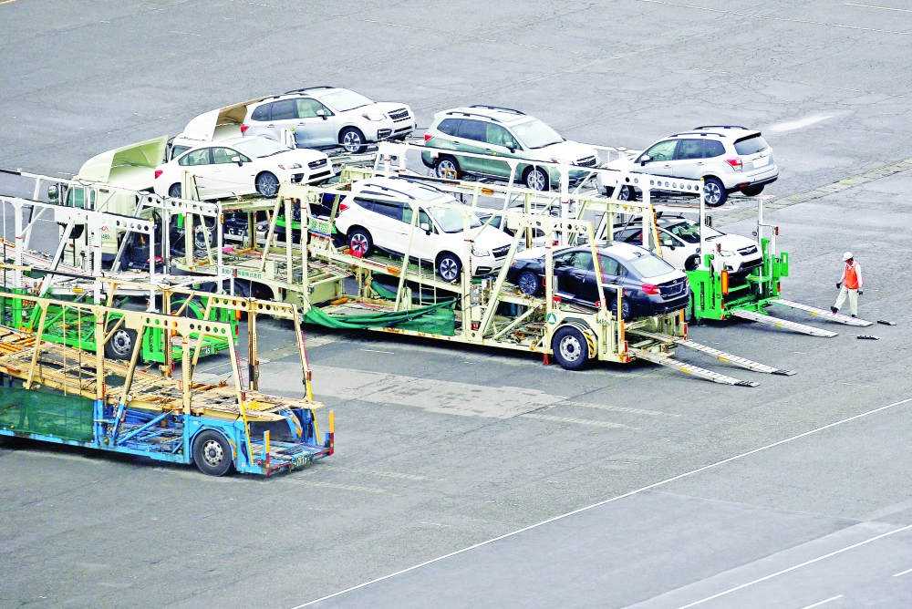 سيارات حديثة الإنتاج في منطقة كيهين الصناعية في كاواساكي، اليابان (رويترز)