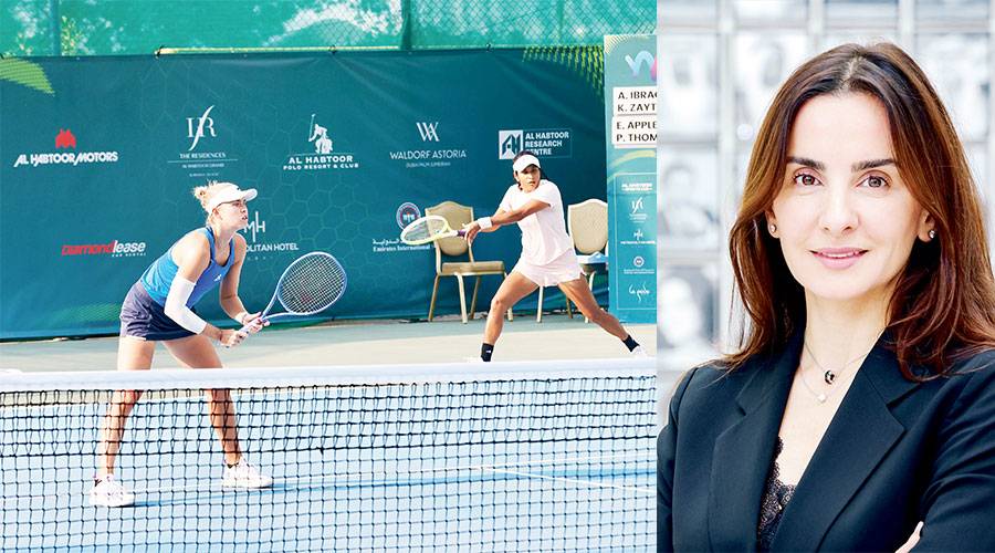 بداية مثيرة لمنافسات الزوجي بـ «دولية الحبتور» للتنس