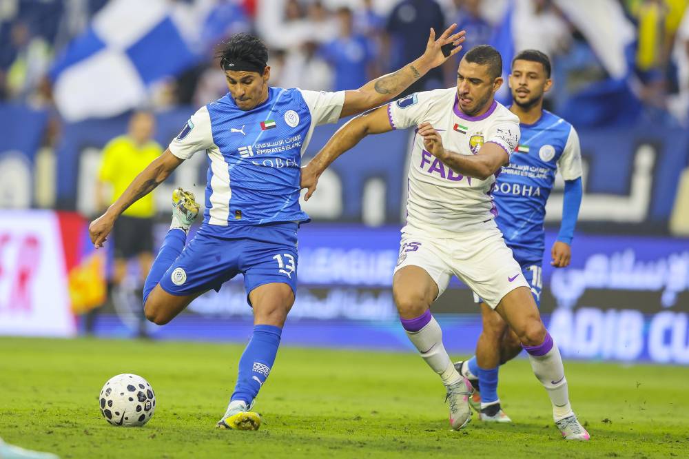 النصر والعين في ذهاب نصف نهائي كاس مصرف ابوظبي (( محمد شعلان ))