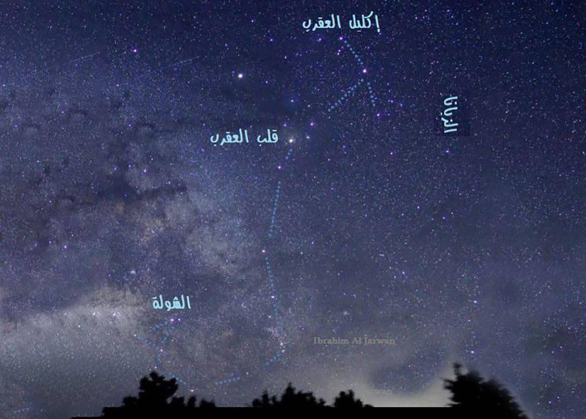 طلوع إكليل العقرب