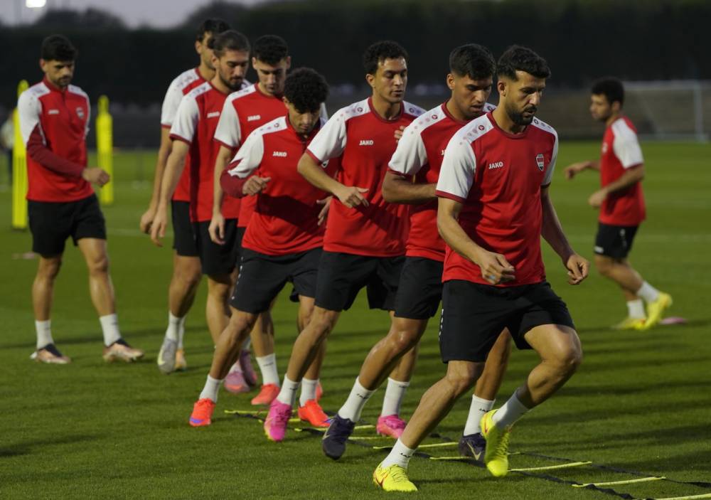 من تدريبات المنتخب العراقي قبل مواجهة الأردن