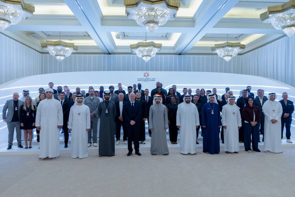 حمدان بن محمد يكرم إنفانتينو والخليفي وديوكوفيتش بجائزة محمد بن راشد آل مكتوم العالمية للرياضة