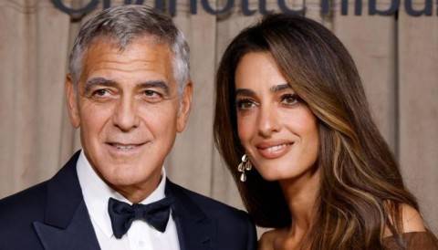 جورج كلوني وزوجته أمل علم الدين