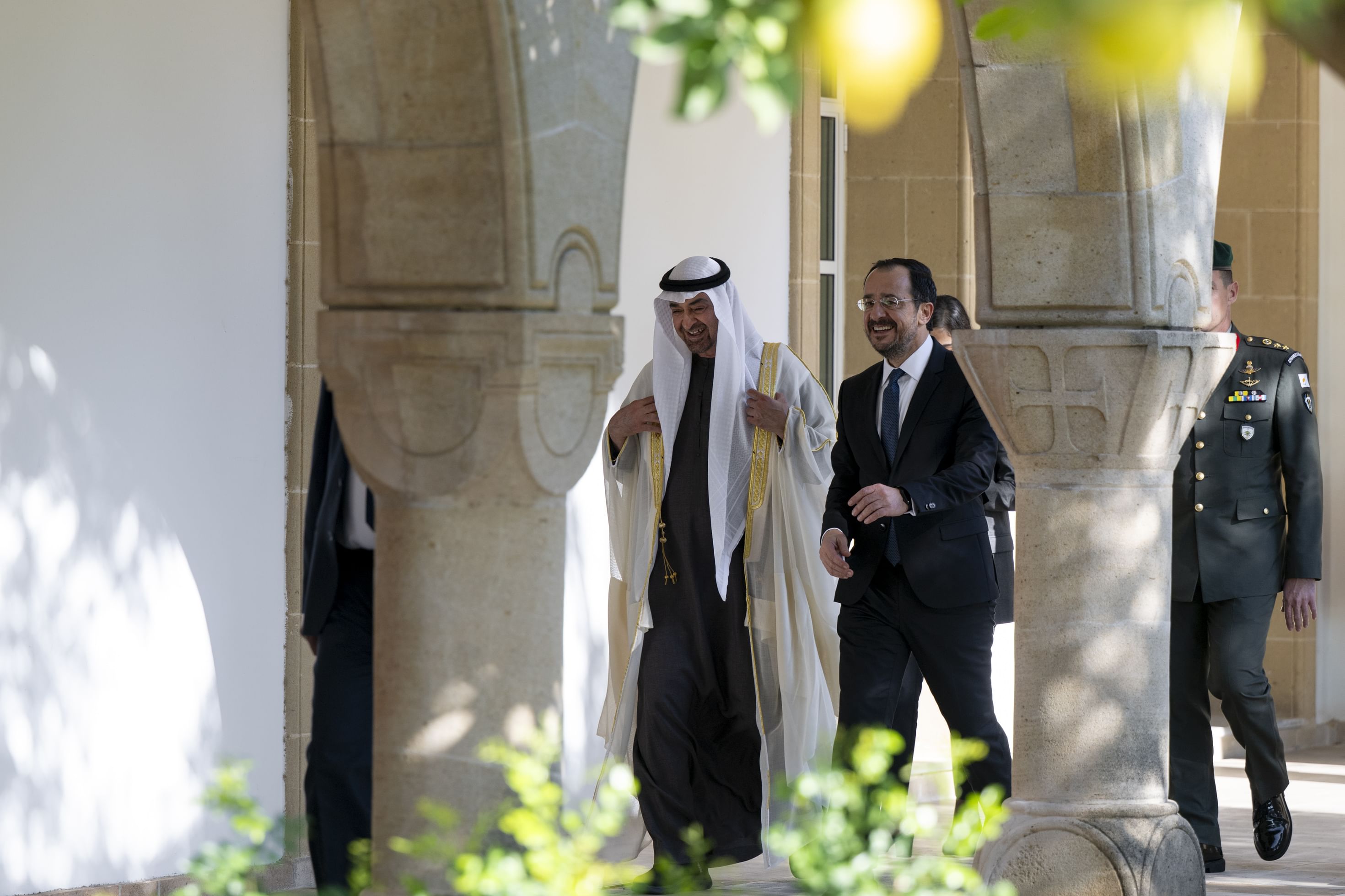محمد بن زايد والرئيس القبرصي: شراكتنا استراتيجية