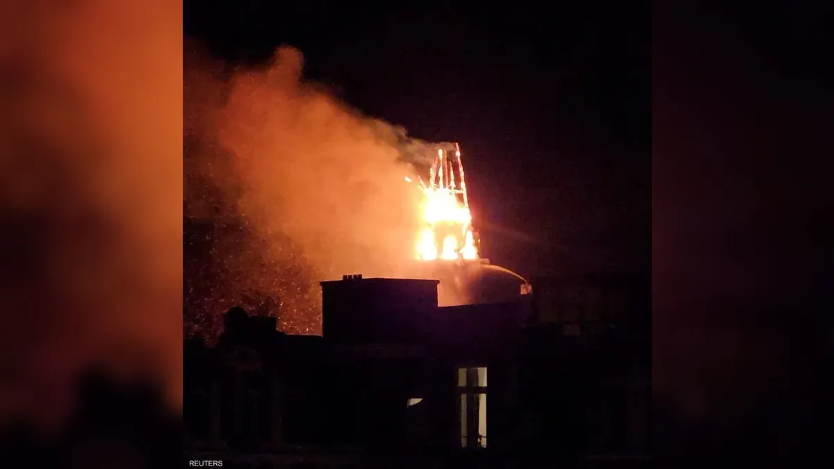 حريق يدمر كنيسة عمرها نحو 150 عاماً في أمستردام منتصف ليلة رأس السنة