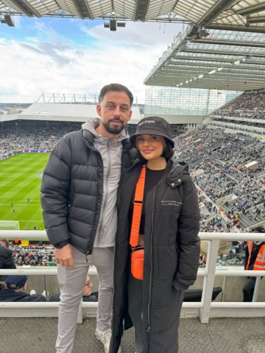 فيريتي وينت أثناء زيارتها نيوكاسل رفقة زوجها