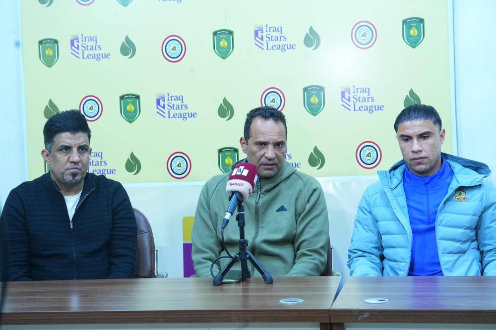 محمد داوود ومؤمن سليمان خلال  المؤتمر الصحفي