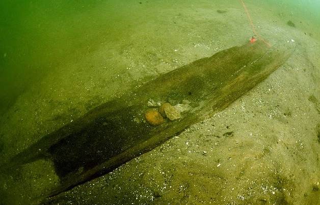 أحد القوارب المكتشفة