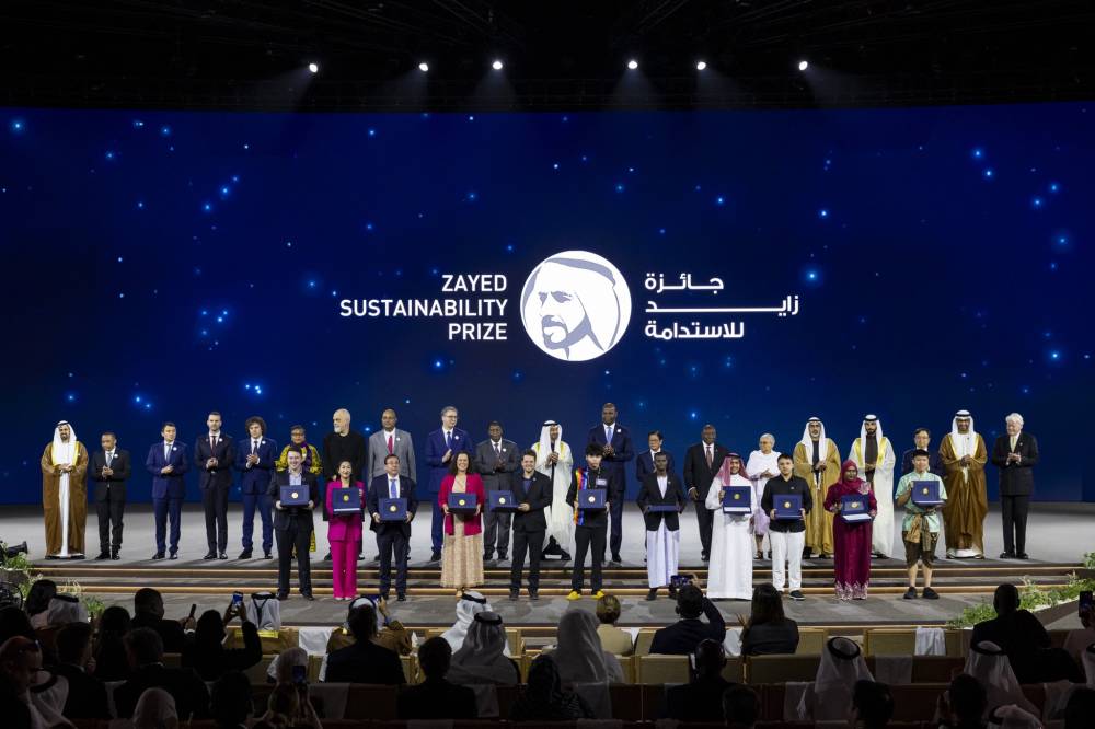 محمد بن زايد: جائزة زايد للاستدامة ترتقي بالمجتمعات وتعزز فرص التنمية