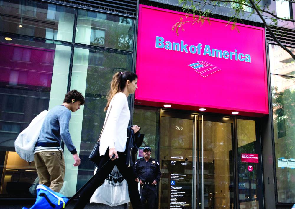 7.6 مليار دولار أرباح «بنك أوف أمريكا» في الربع الرابع