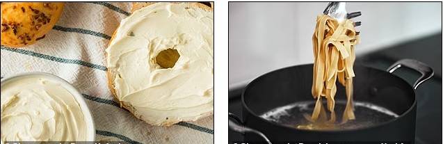 تطرق البحث إلى المعكرونة والجبن