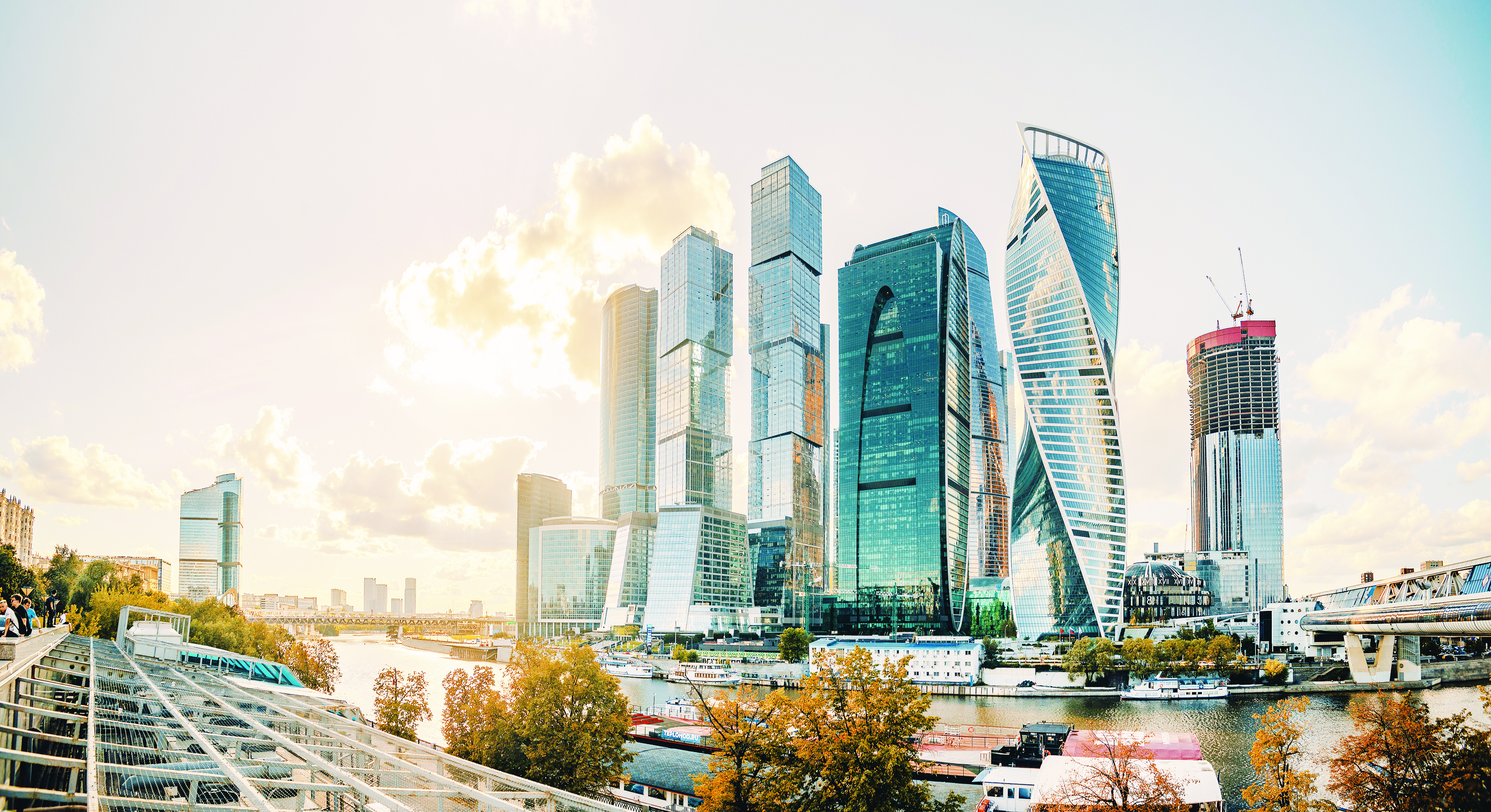 أبراج في حي المال في موسكو