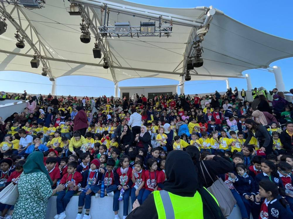 3000 طالب وطالبة يشاركون بتحدي «طفولة ثون7»