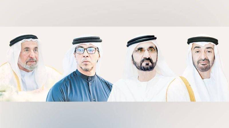 رئيس الدولة ونائباه وسلطان والحكام يعزّون أمير الكويت