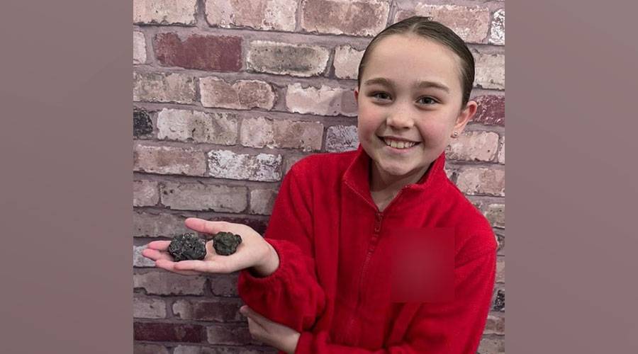 طفلة تعثر على نيزك عمره 4.5 مليار عام