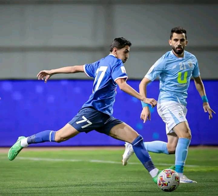من مباراة الذهاب بين الرمثا والفيصلي