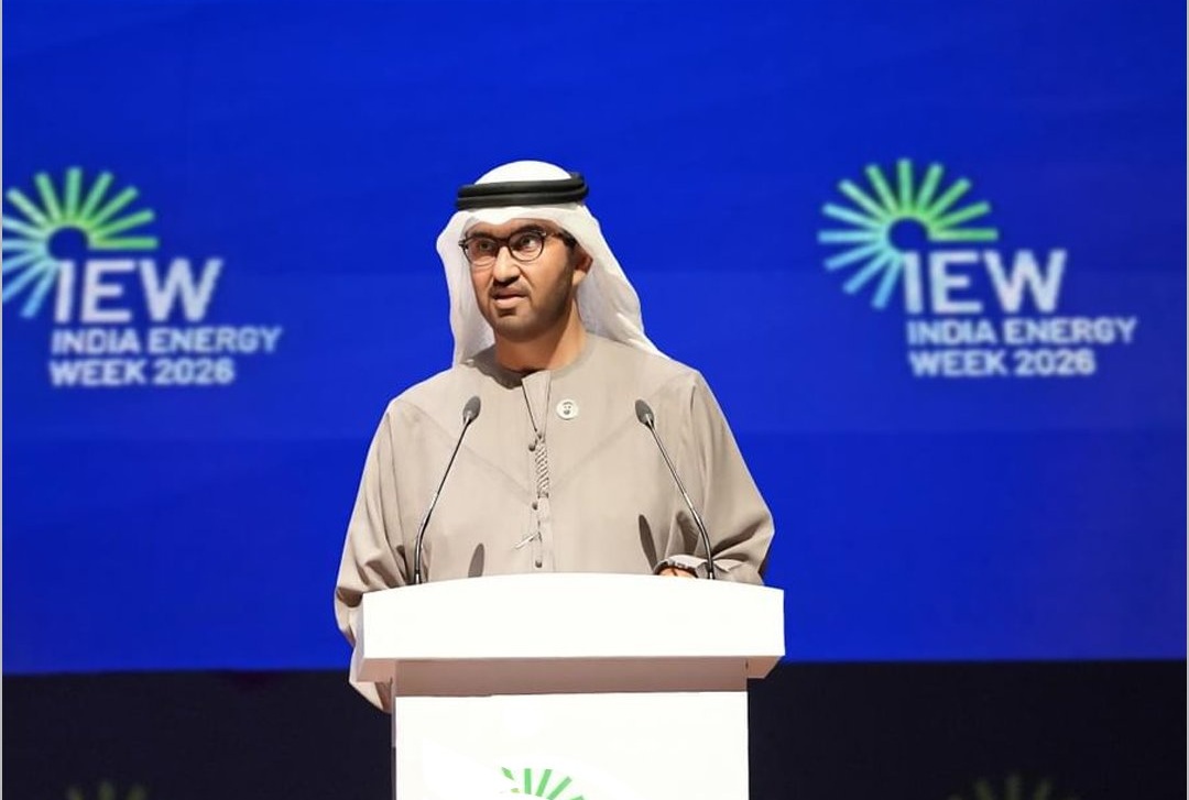 سلطان الجابر يلقي كلمته