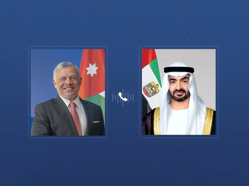 محمد بن زايد وملك الأردن يبحثان العلاقات والمستجدات في المنطقة