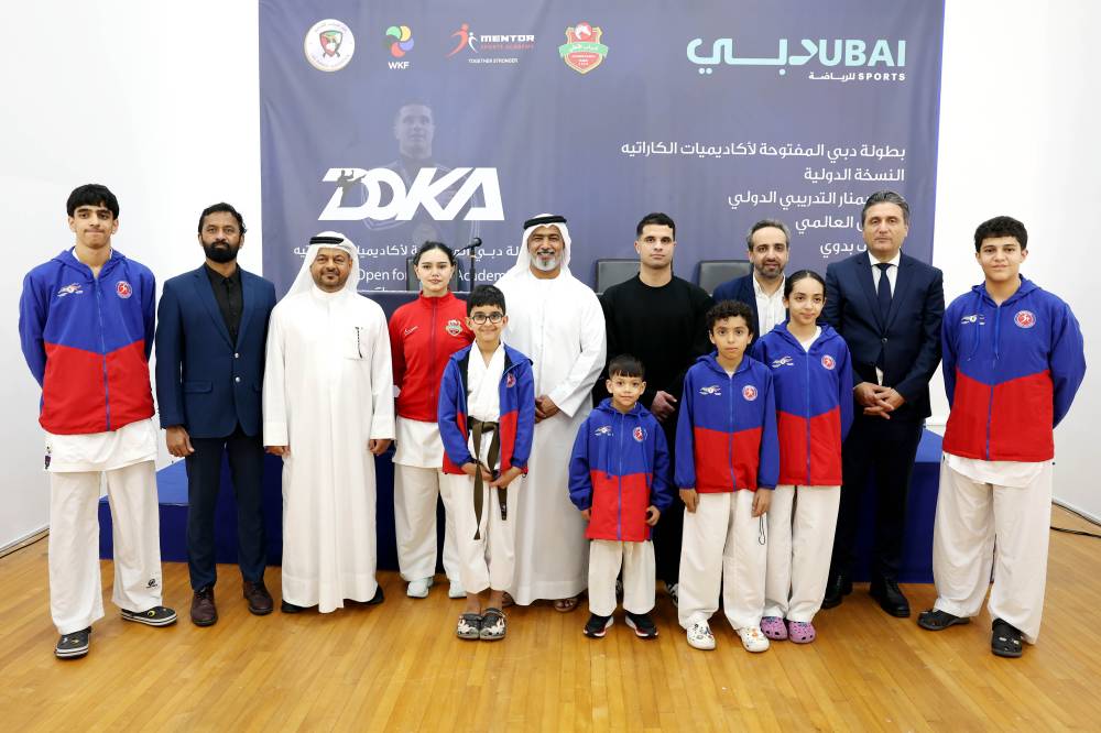 مؤتمر صحفي لبطولة دبي الدولية للكاراتيه ( تصوير: هيثم الخاتم )