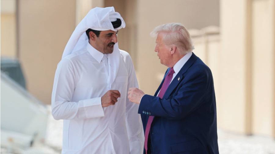 أمير قطر يبحث مع ترامب جهود خفض التصعيد في المنطقة