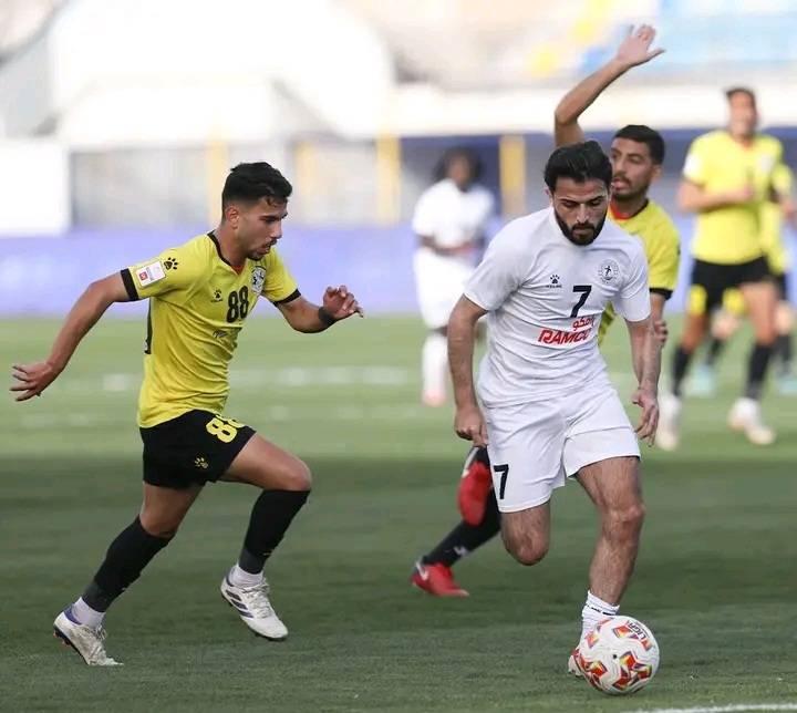 من مباراة الرمثا وسما السرحان