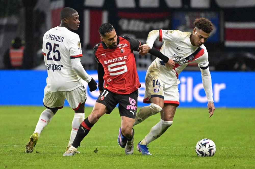 موسى التعمري خلال المباراة