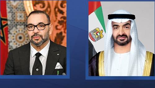 محمد بن زايد وملك المغرب يتبادلان هاتفياً التهاني بمناسبة شهر رمضان