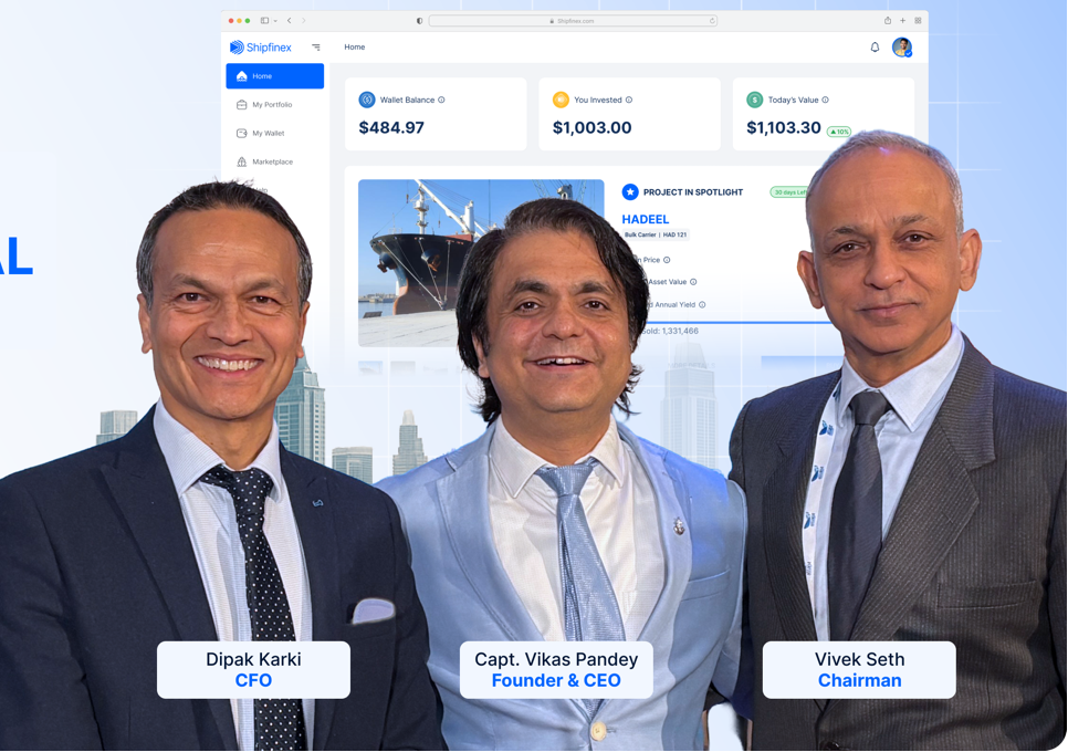 موافقة مبدئية لمنصة Shipfinex من هيئة الأصول الافتراضية