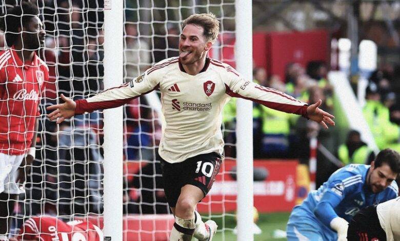 ماك أليستر ينقذ ليفربول بهدف قاتل أمام نوتنغهام فورست