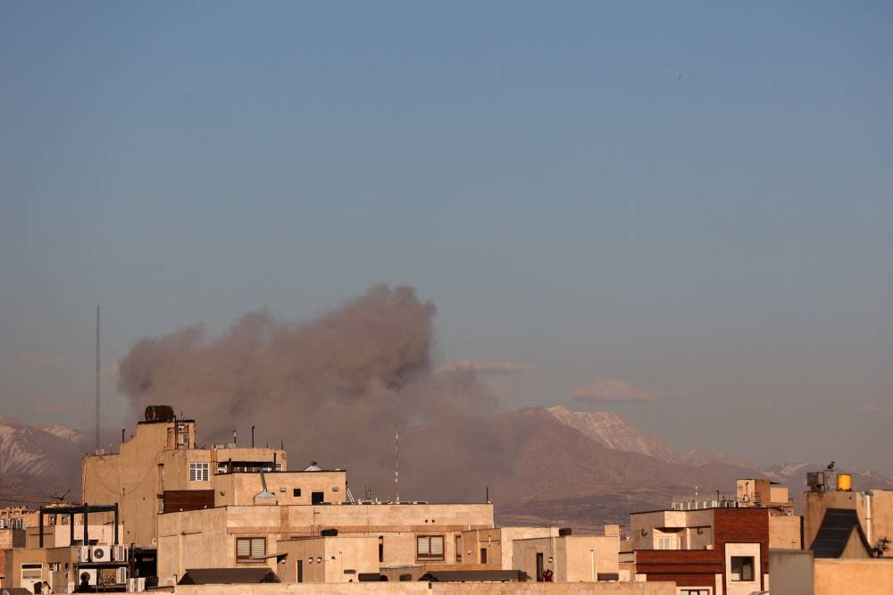 Smoke rises following an explosion, after Israel and the U.S. launched strikes on Iran, in Tehran, Iran, March 3, 2026. Majid Asgaripour/WANA (West Asia News Agency) via REUTERS ATTENTION EDITORS - THIS PICTURE WAS PROVIDED BY A THIRD PARTY
