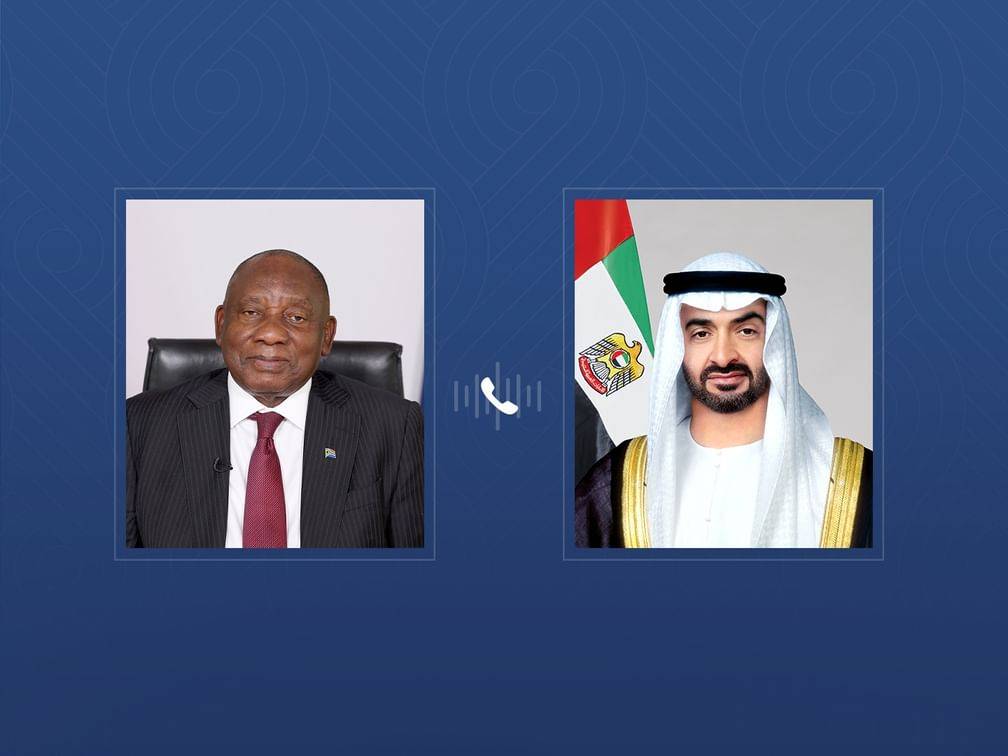 محمد بن زايد ورئيس جنوب إفريقيا يبحثان التصعيد العسكري في المنطقة وتداعياته