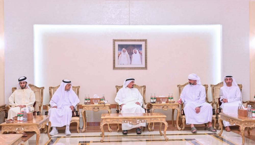 النعيمي والشرقي والمعلا وسعود بن صقر يواصلون تقبل التهاني برمضان