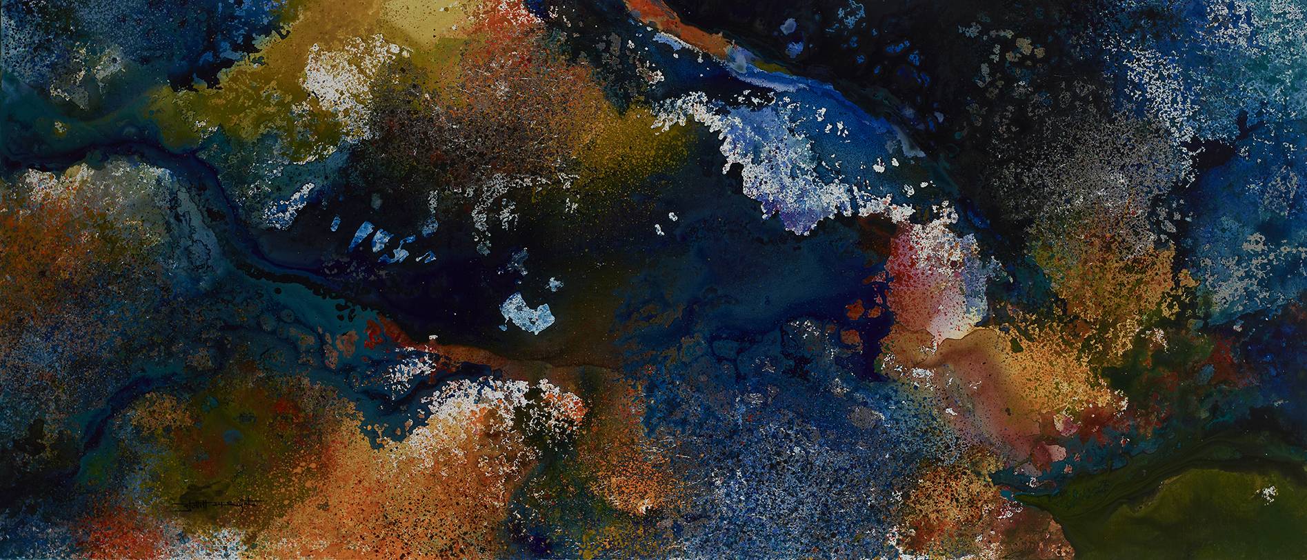 أحد أعمال المعرض 