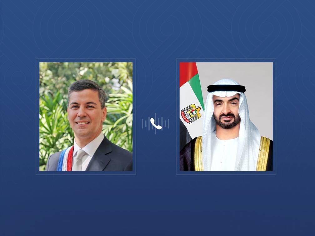 محمد بن زايد ورئيس الباراغواي يبحثان الاعتداءات الإيرانية السافرة ضد الإمارات