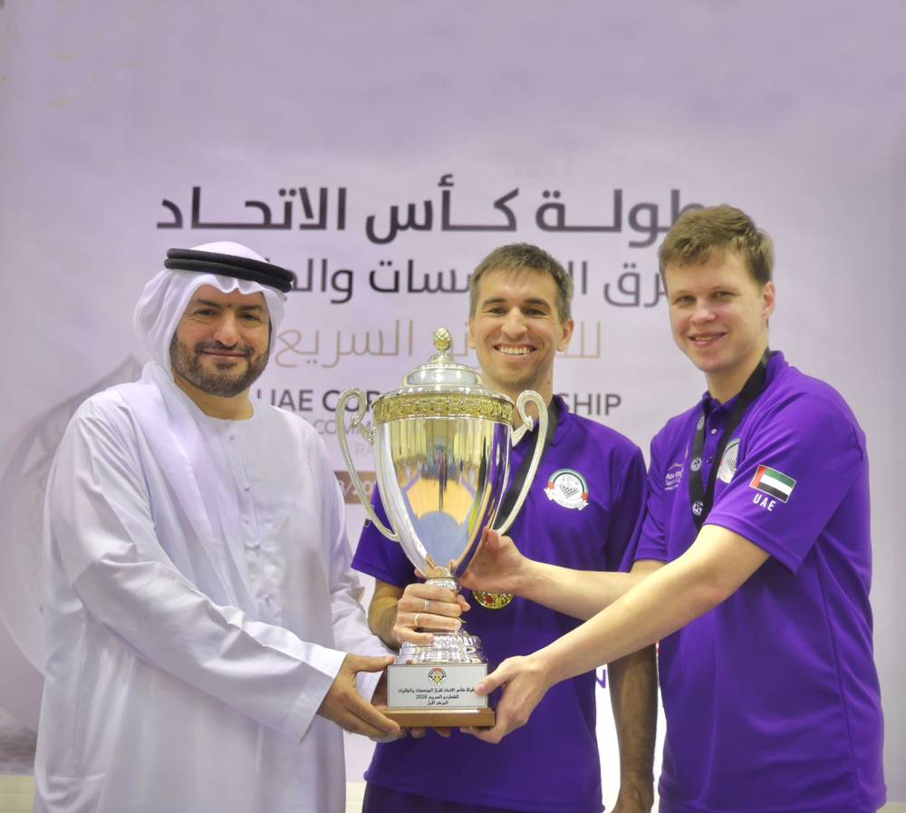 هشام الطاهر خلال تتويج أبطال العين