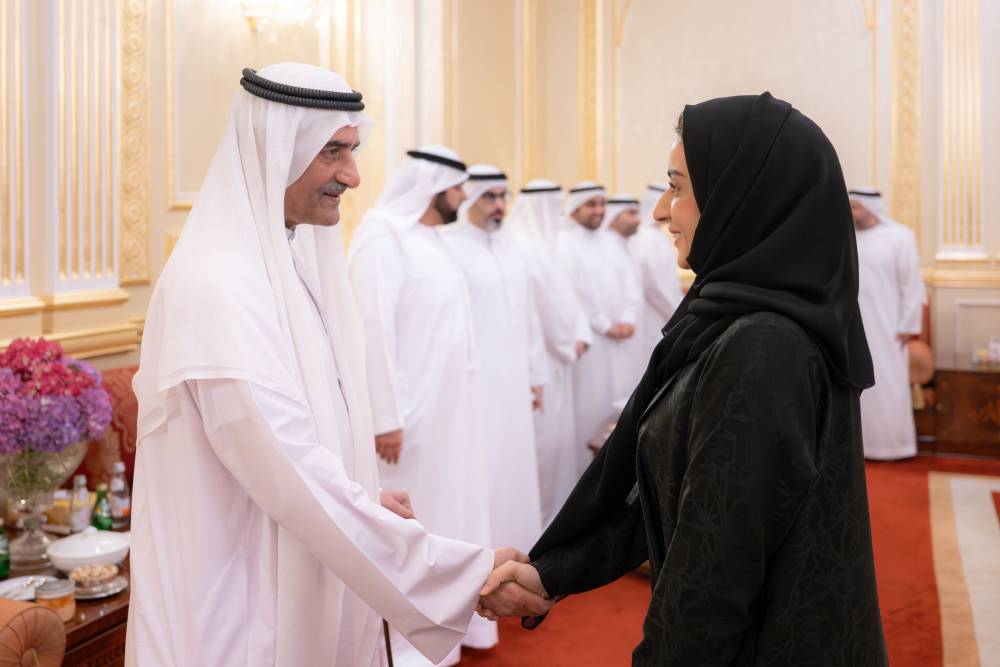 الشرقي ومحمد بن حمد يتقبلان التهاني بشهر رمضان