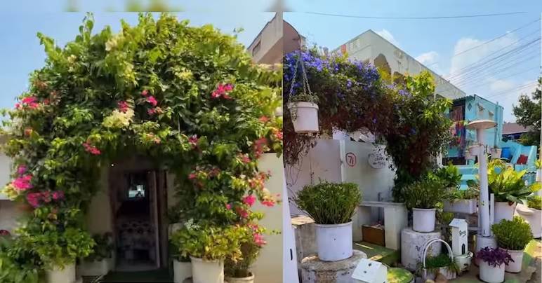 على الرغم من أن المكان يبدو وكأنه مقهى أو كافتيريا للوهلة الأولى، إلا أنه في الواقع متجر كي الملابس