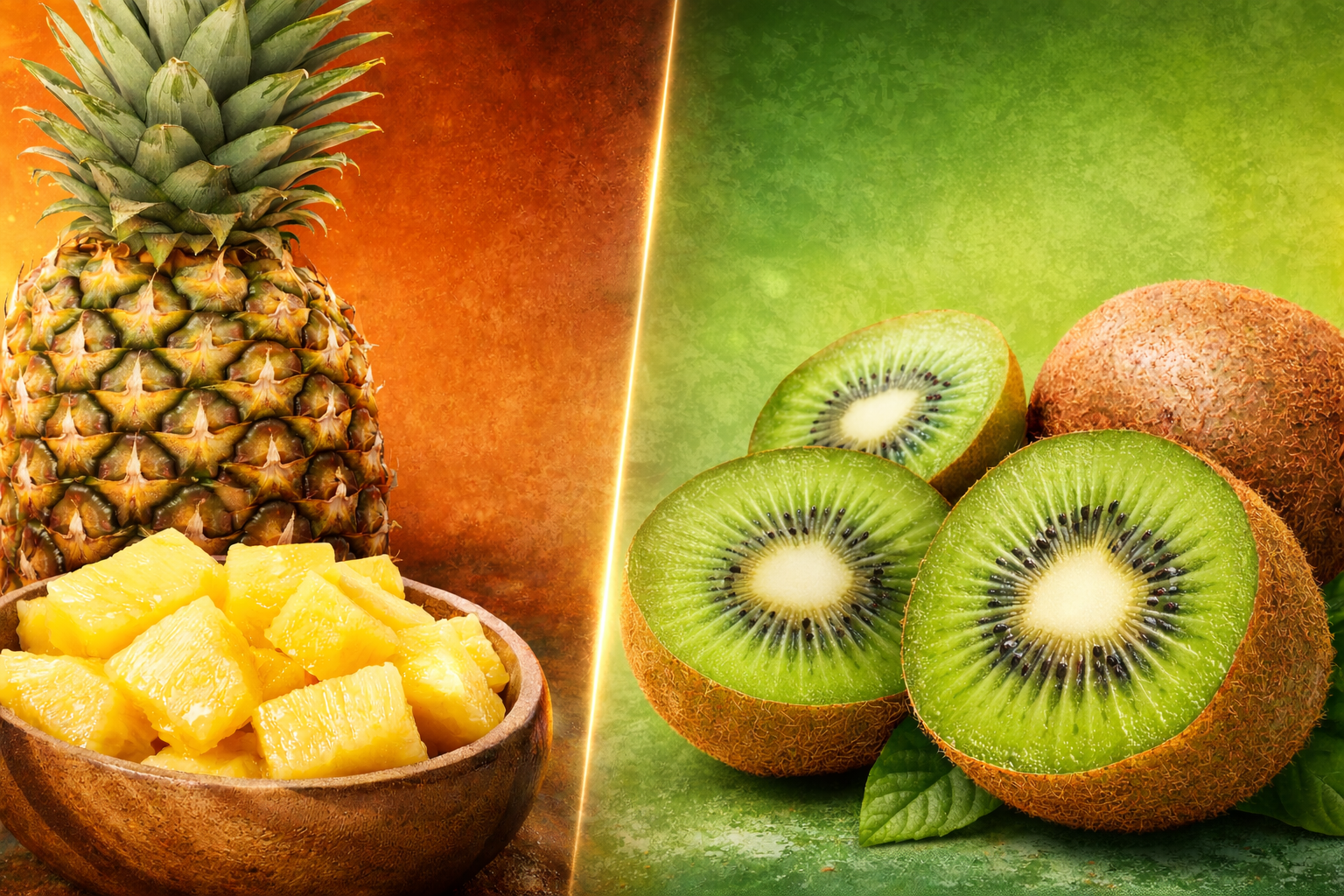 الاناناس أم الكيوي؟