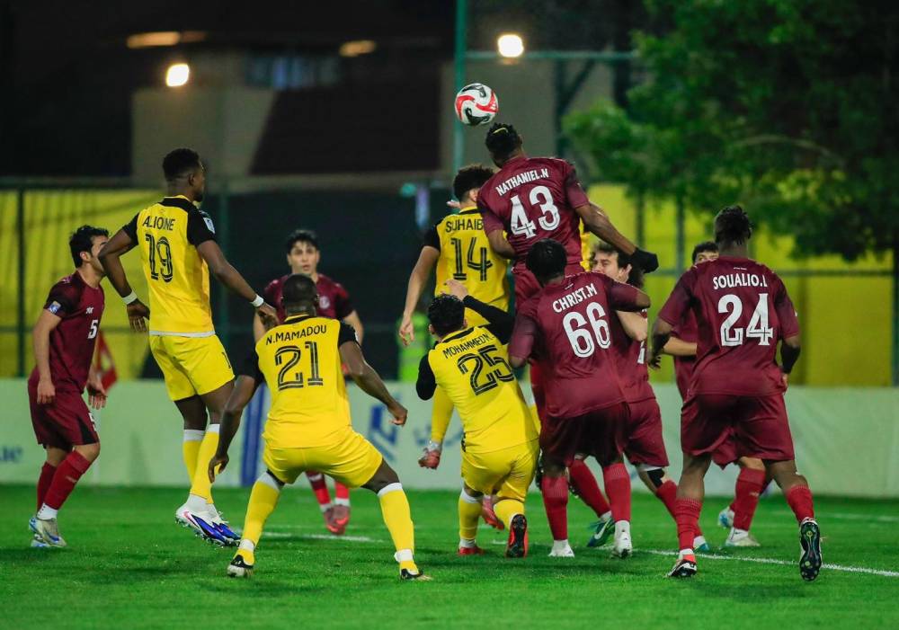 من مباراة فريقي الكرخ ونفط ميسان