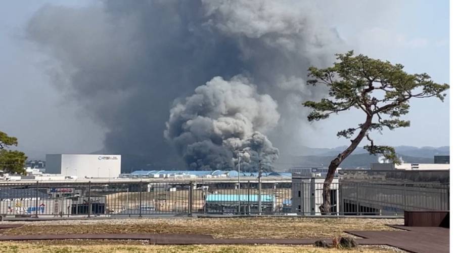 كوريا الجنوبية.. إصابة 50 شخصاً بحريق في مصنع